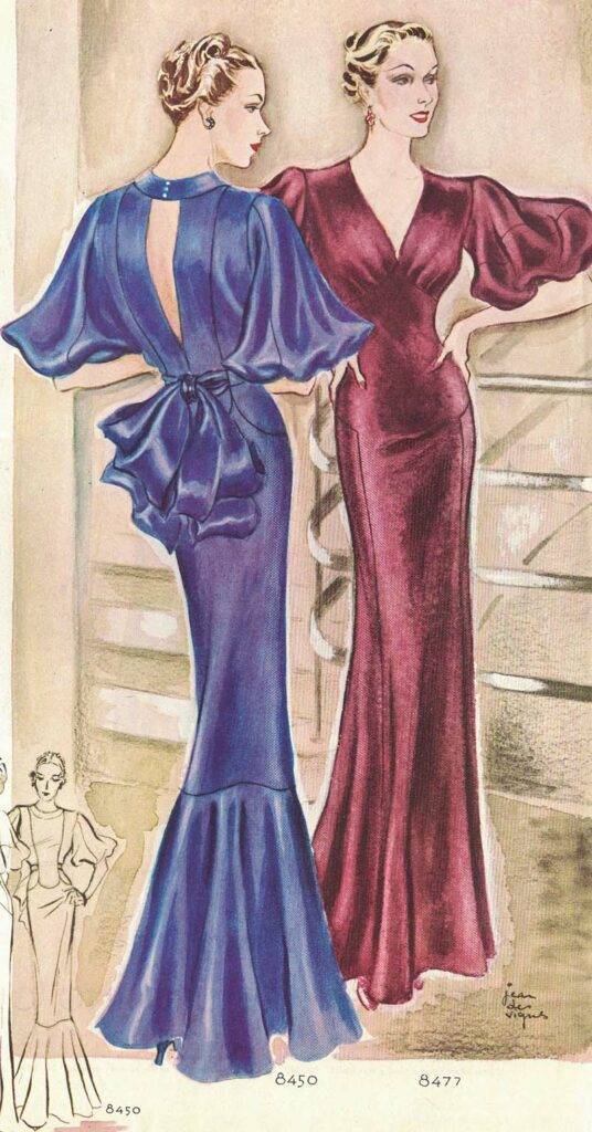 Cum se îmbrăcau femeile în anii 1930. Decada înfloririi totale, femei cu mănuși și rochii lungi