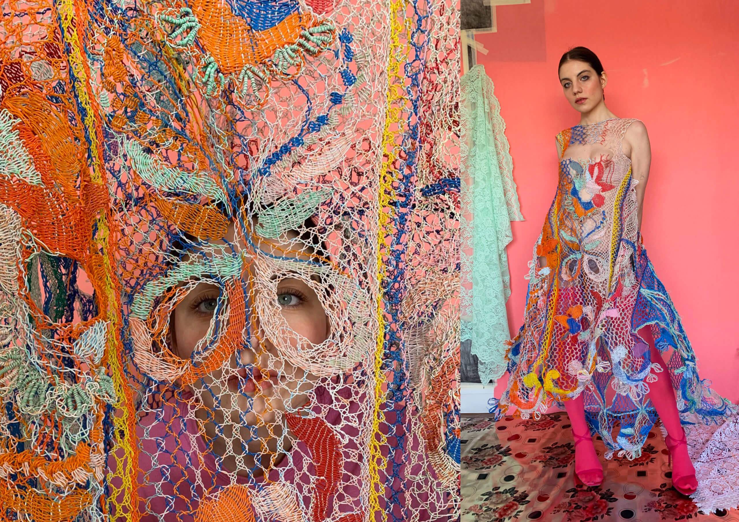 Alexandrei Sipa, tânăra designer care confecționează haine din fire electrice reciclate