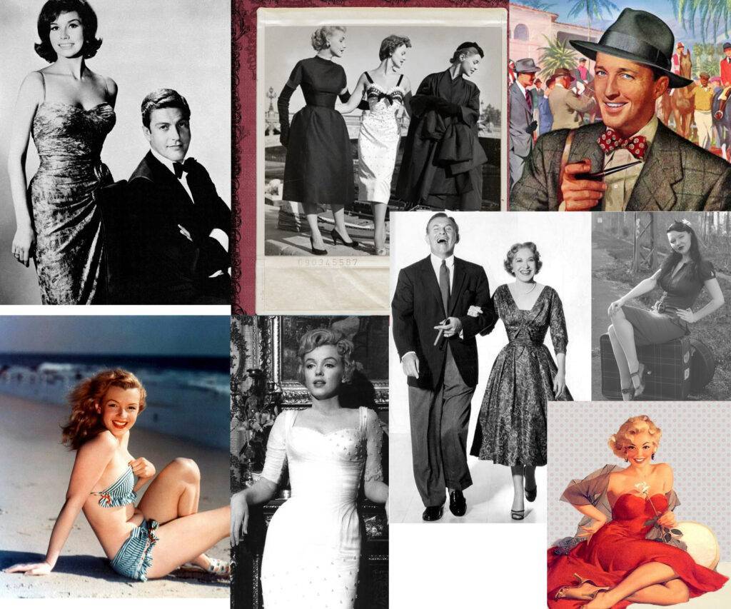 Femei senzuale, corsete, rochii elaborate. Fascinația anilor 1950 cu staruri de cinema ca Marylin Monroe, Audrey Hepburn