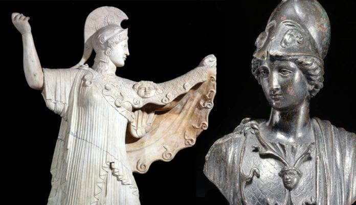 Despre femeile puternice. Minerva și Athena. Roman vs. Zeițele grecești ale războiului