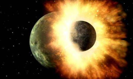 Teoria impactului gigantic. Luna s-a format în urma coliziunii dintre Pământ și o altă planetă