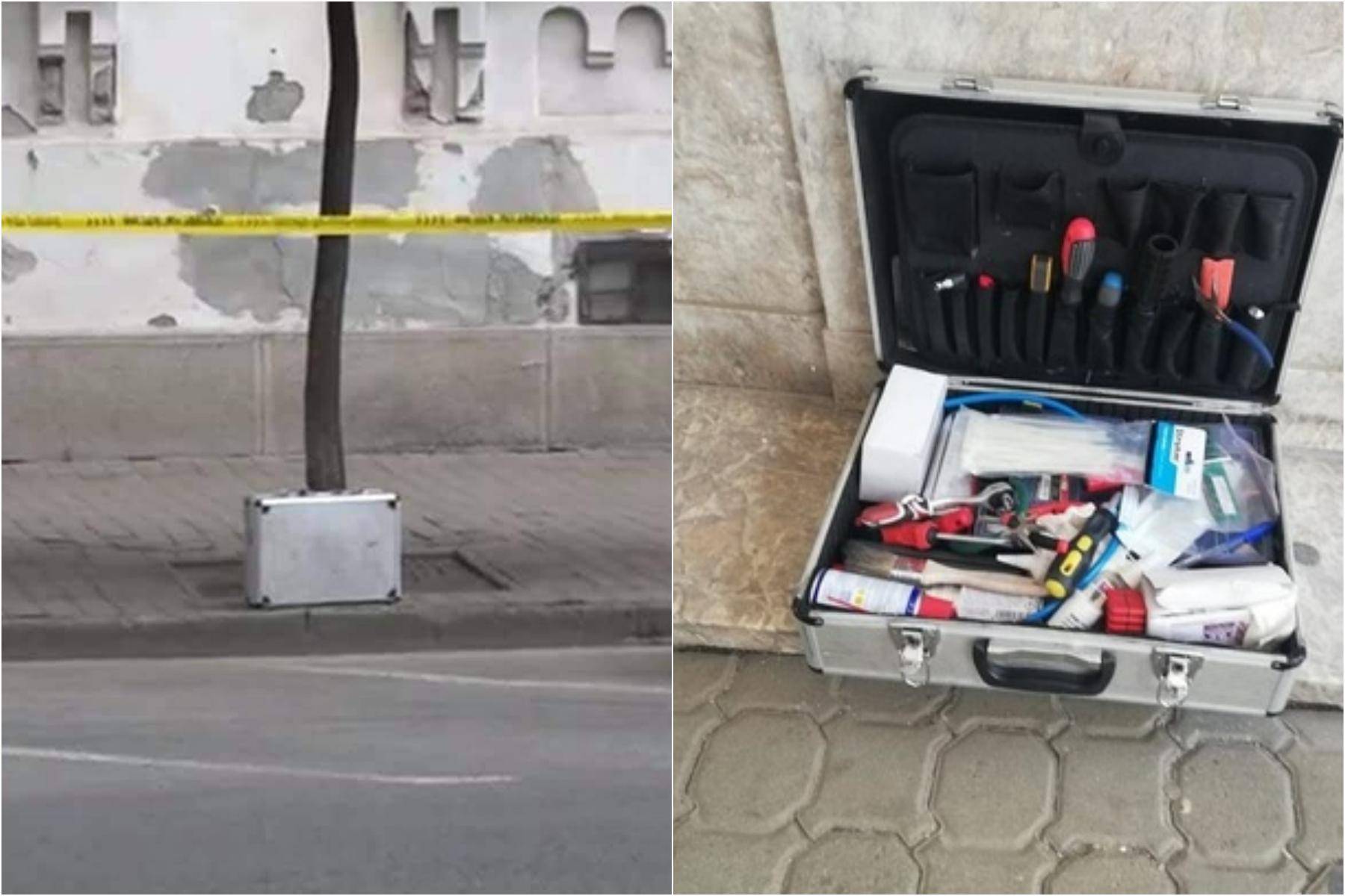 O valiză suspectă a creat panică în Arad! S-a dat imediat alertă cu bombă, însă a fost alarmă falsă