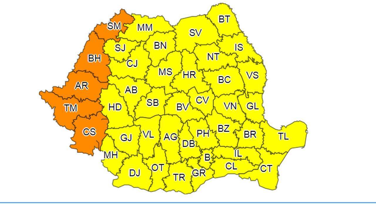 România a intrat în cod galben de caniculă! Urmează zile de foc, cu nopți tropicale și disconfort termic