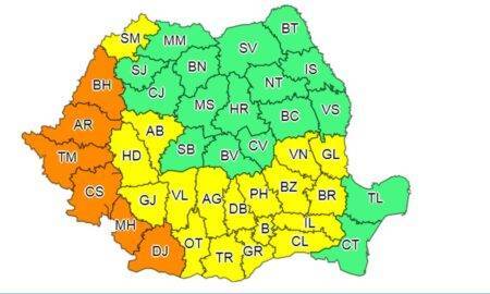 România, sub o nouă avertizare meteo! Urmează două zile cu vreme severă