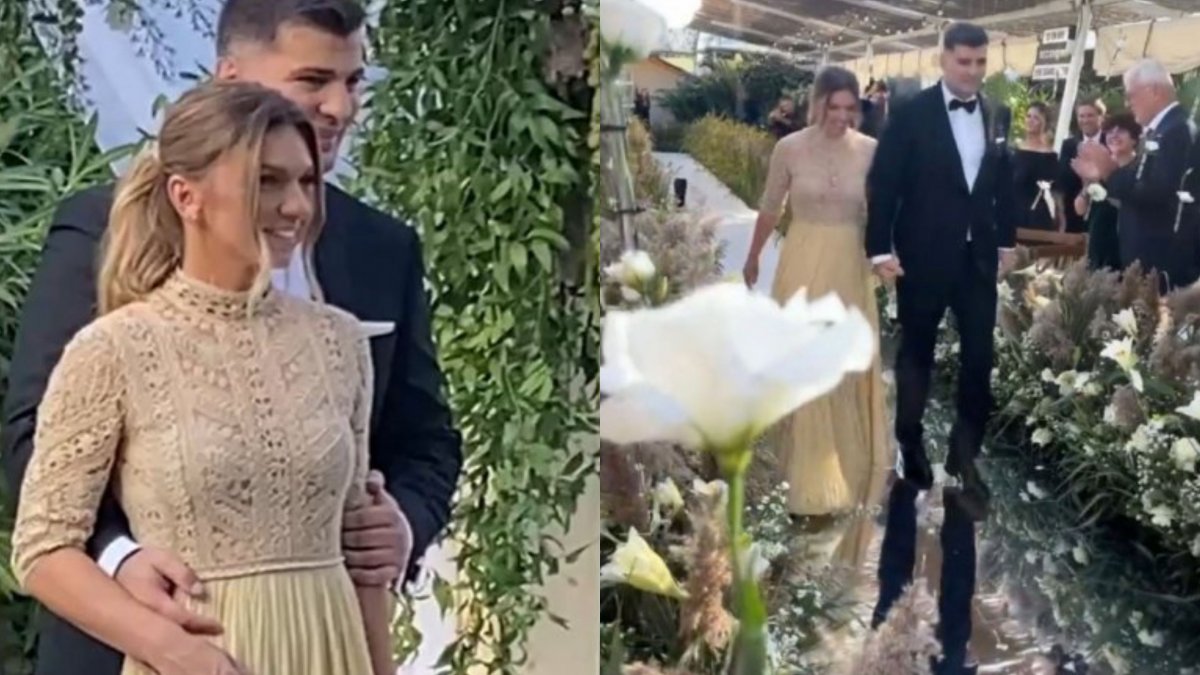 Simona Halep a strălucit pe ringul de dans la propria nuntă. Campioana a fost admirată de toți invitații