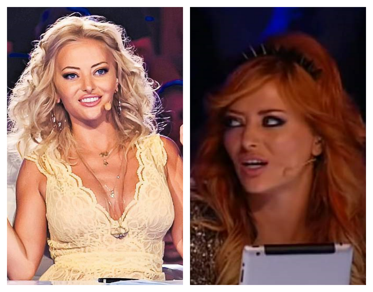 Cum arăta Delia Matache în 2012, la prima apariție în juriul X Factor. Emisiunea era la al doilea sezon