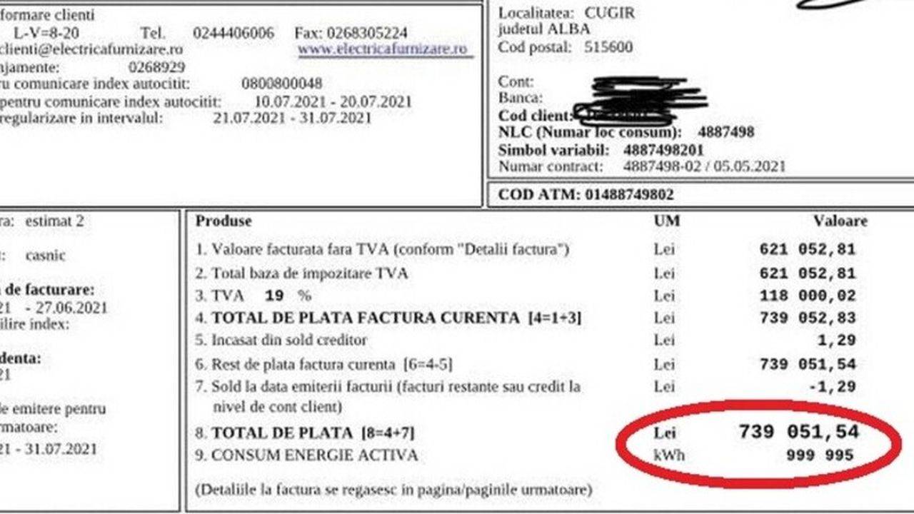 România – țara lucrului „bine” făcut! Factură de 739.051 de lei, emisă la un apartament gol de 20 de ani