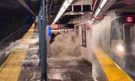 Imagini istorice la metroul din New York. Inundațiile au făcut ravagii