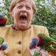 Imaginea zilei vine de la Angela Merkel. Prezent într-un parc, cancelarul german a creat un moment inedit