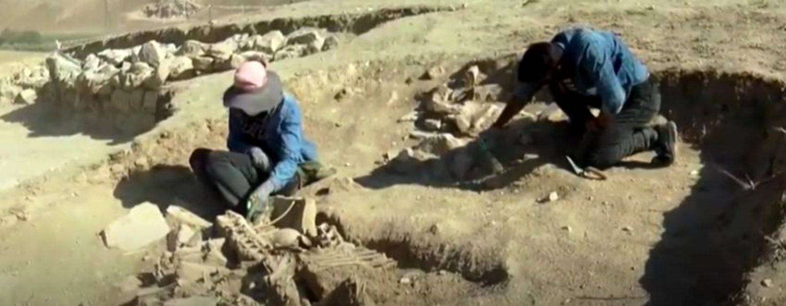 A fost descoperit mormântul unui posibil rege, îngropat cu patru cai