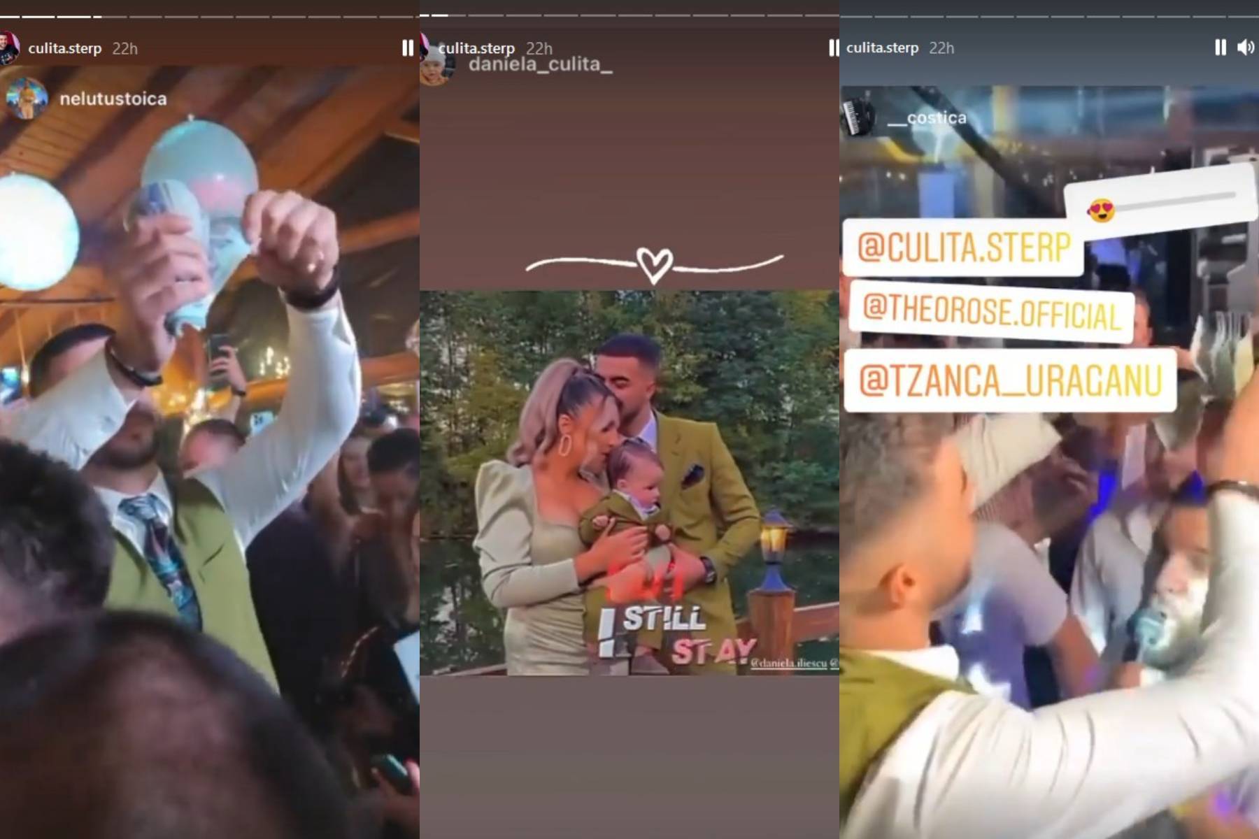Culiță Sterp, cu teancul de bani pregătit pentru artiștii ce au cântat la botezul fiului său. Noi poze de la petrecere