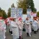 Protest în fața Guvernului! Sindicaliștii Sanitas luptă pentru dreptul la viață al pacienților care mor în spitale