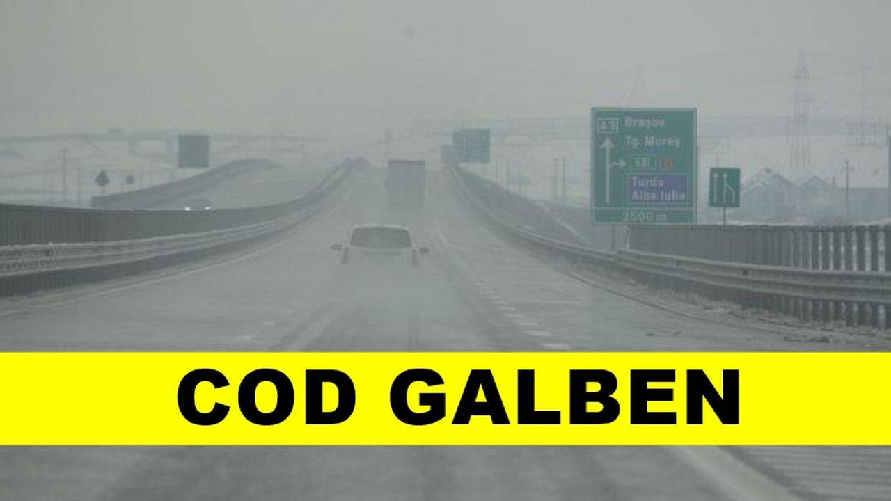 Alertă meteo. Cod galben de ceață, în mai multe județe din România
