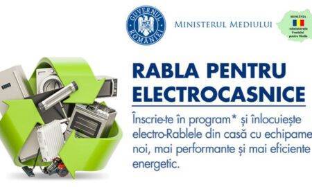 A doua etapă a programului Rabla pentru electrocasnice debutează astăzi