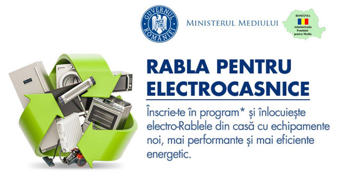 Vești bune pentru români! Debutează o nouă sesiune a programului Rabla pentru electrocasnice