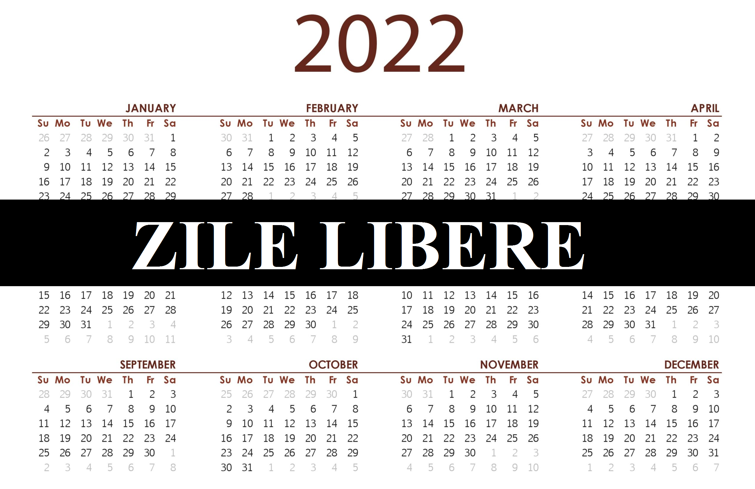 Zile libere 2022. Câte zile libere primesc de la Guvern românii care au un loc de muncă