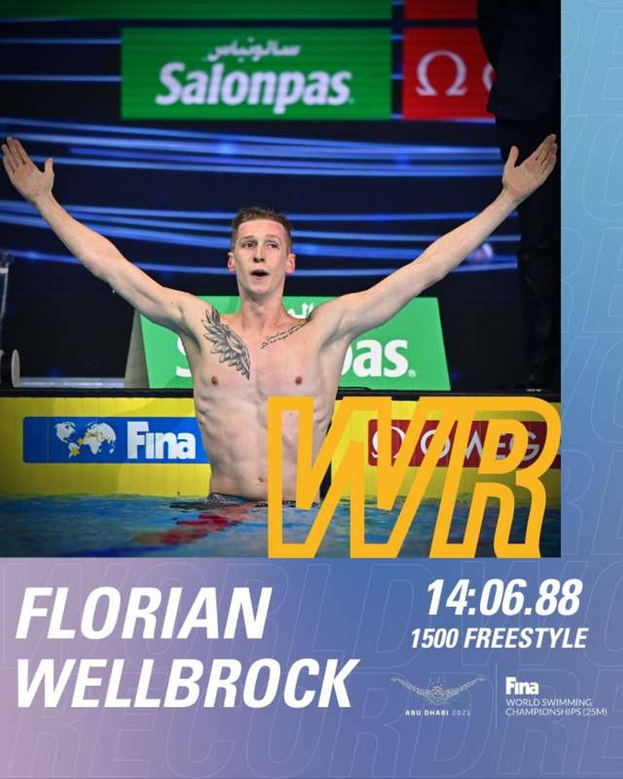 Germanul Florian Wellbrock a stabilit un nou record mondial. Se întoarce de la Campionatele Mondiale cu medalia de aur