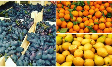 Alertă ANSVSA. Zeci de tone de struguri, lămâi și mandarine pline de pesticide au fost identificate în România