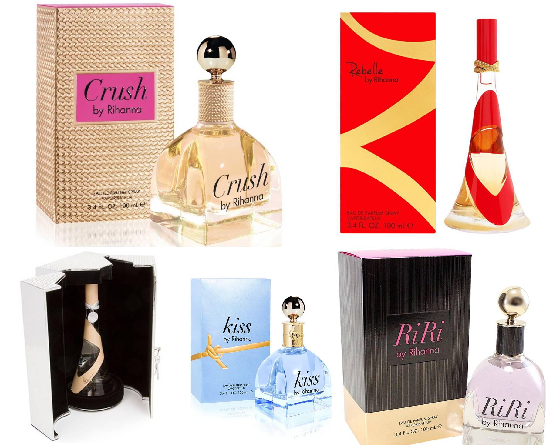Cele mai apreciate 5 parfumuri de lux pentru femei semnate de Rihanna