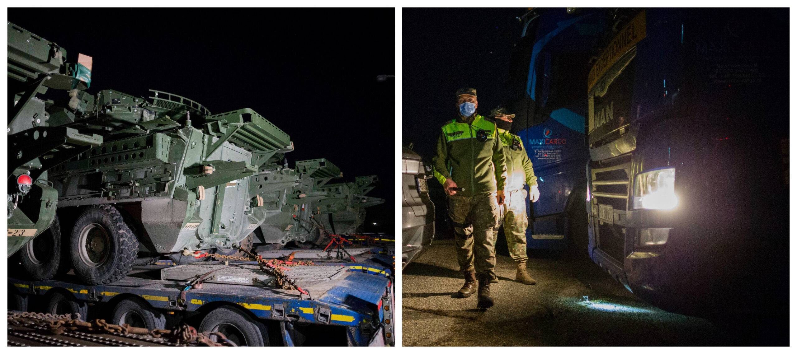 Au apărut primele imagini ale convoiului militar SUA care a ajuns în România în această seară