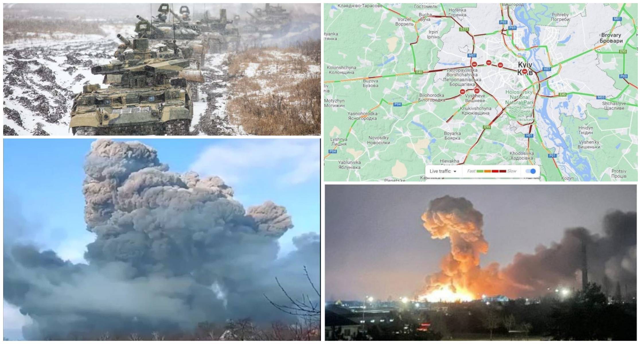 Video. Putin a început atacul în Ucraina. Au apărut primele imagini cu atacurile armatei ruse