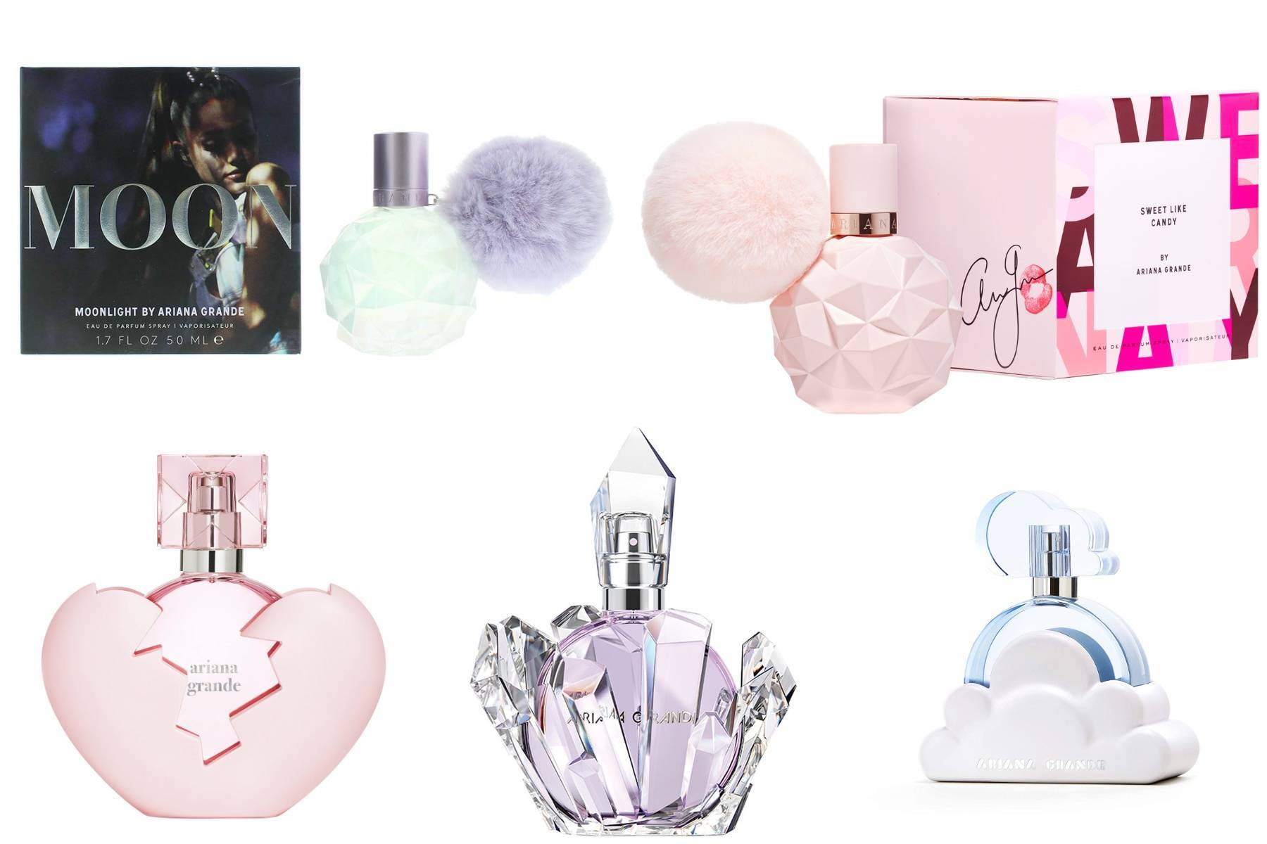 Parfumurile de lux marca Ariana Grande pot cuceri orice femeie. Iată un top al creațiilor artistei