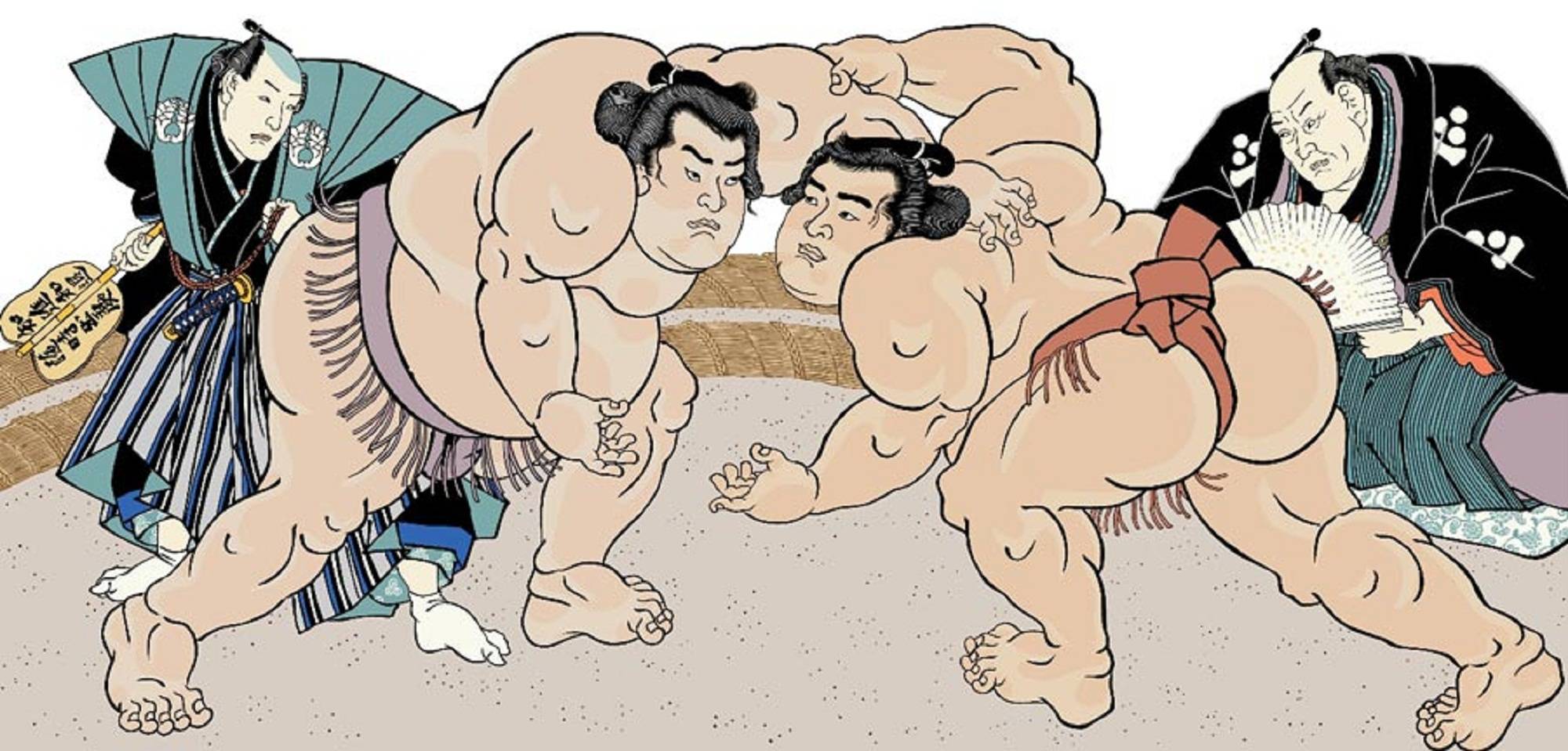 Istoria luptelor sumo: de la dans pentru zei la sport pentru spectatori