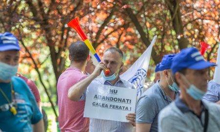 Protest al Federatiei Transportatorilor Feroviari din Romania
