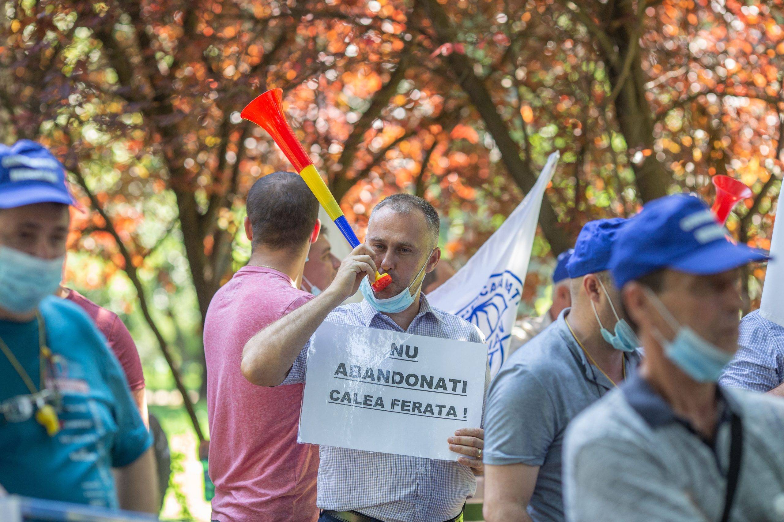 Protest al Federatiei Transportatorilor Feroviari din Romania