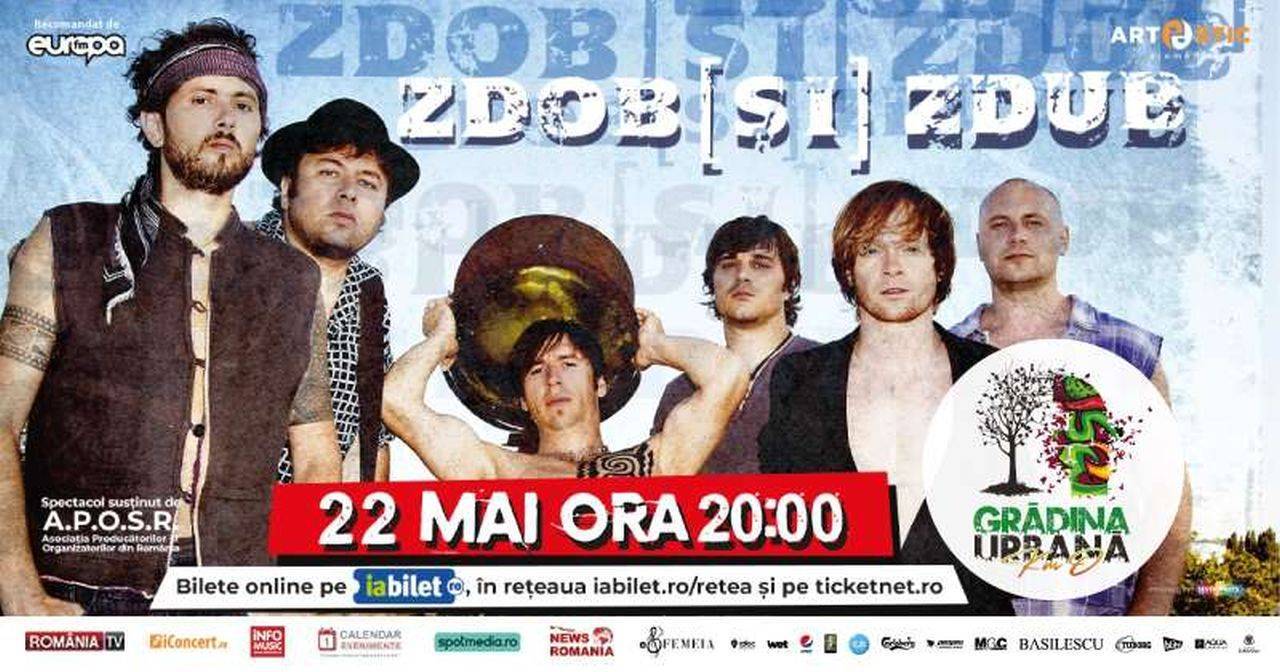 Zdob şi Zdub anunță data la care a fost reprogramat concertul din Grădina Urbană Herăstrău