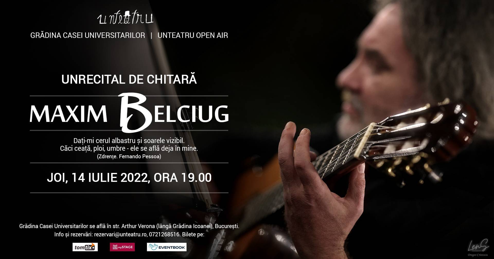 Unrecital Maxim Belciug. Cea mai solo chitară solo în grădina Casei Universitarilor