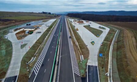 Video. Din 15 decembrie se va circula pe un sector din Autostrada Pitești-Sibiu. Iată primele imagini de la fața locului