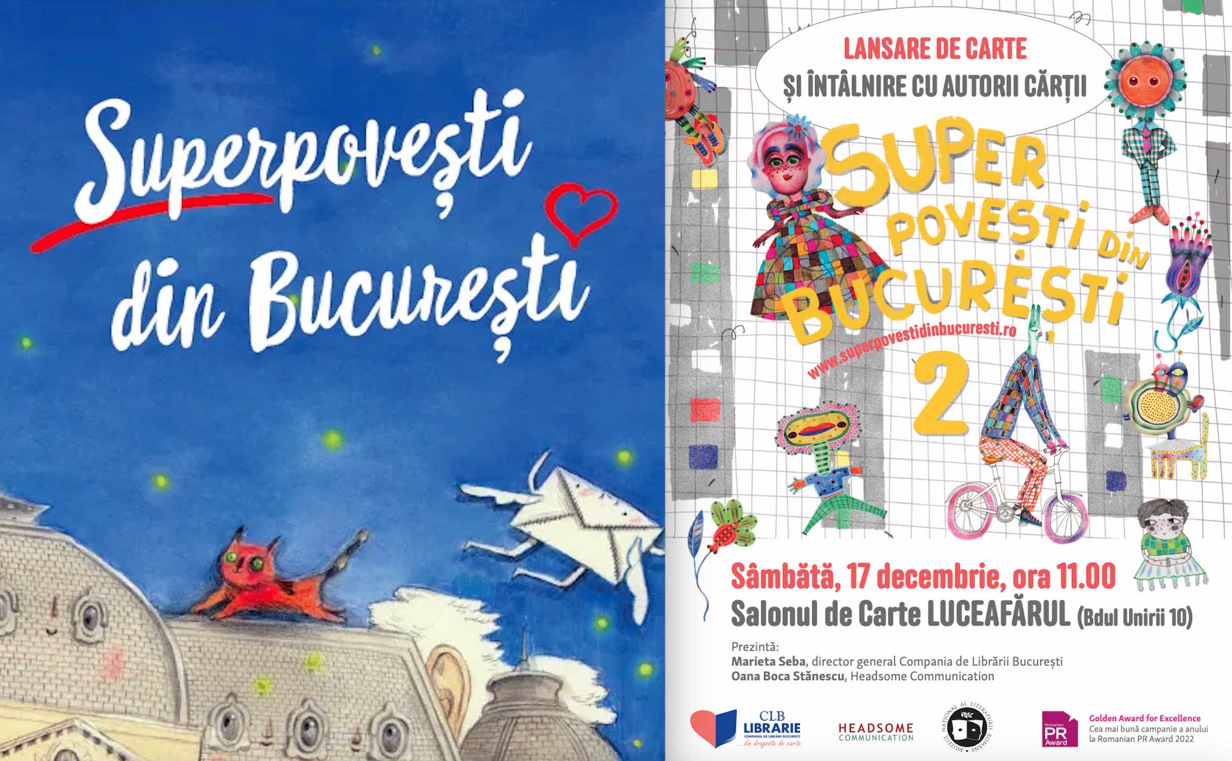 Lansare de carte și întâlnire cu autorii celui de-al doilea volum al „SuperPoveștilor din București”