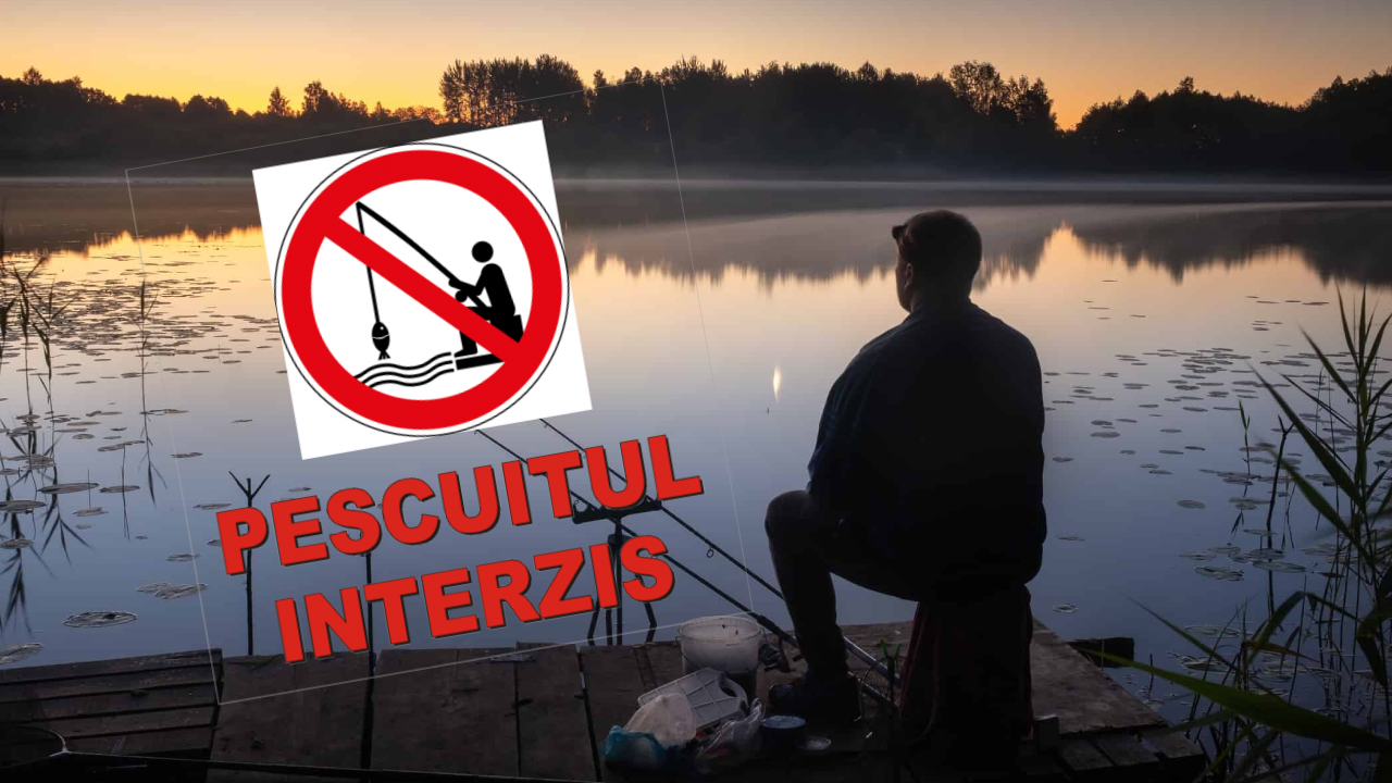 Se interzice pescuitul în România, începând de astăzi