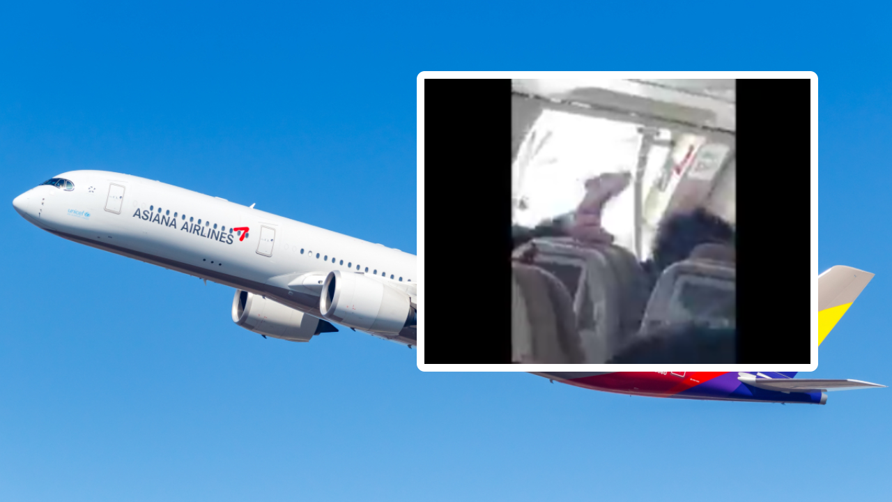 Scene infiorătoare: A deschis ușa avionului în zbor, mai multe persoane au ajuns la spital
