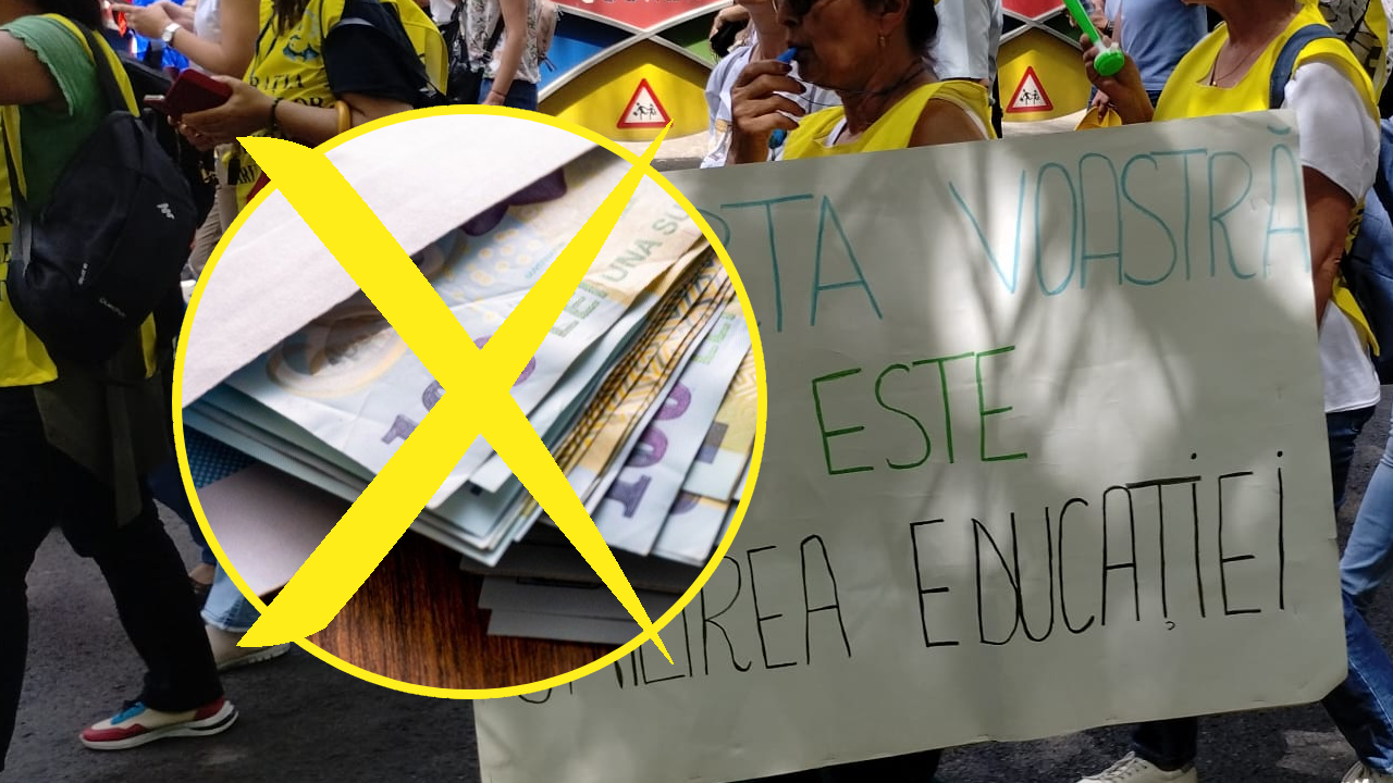 Protestul îi costă scump pe profesorii din România! Nu primesc salarii pentru zilele de protest