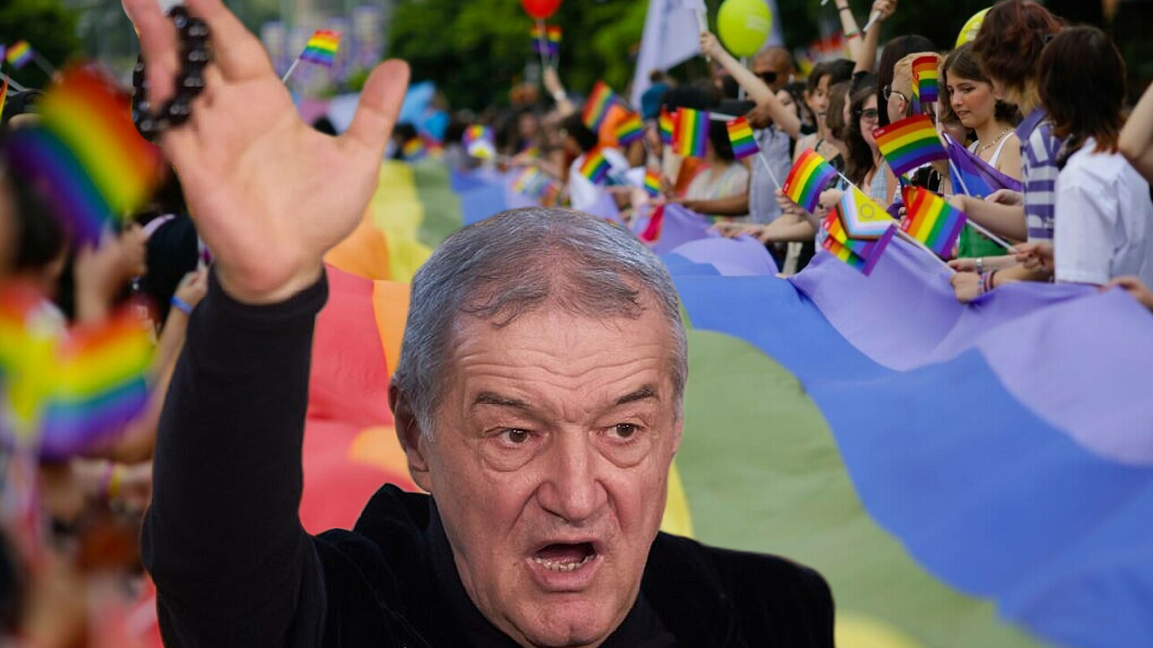 Gigi Becali sfințește Calea Victoriei după Marșul Pride: ‘Duhurile rele rămân în urma lor’