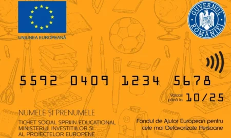 Tichete de 500 de lei pentru elevi din medii vulnerabile de la fondurile europene
