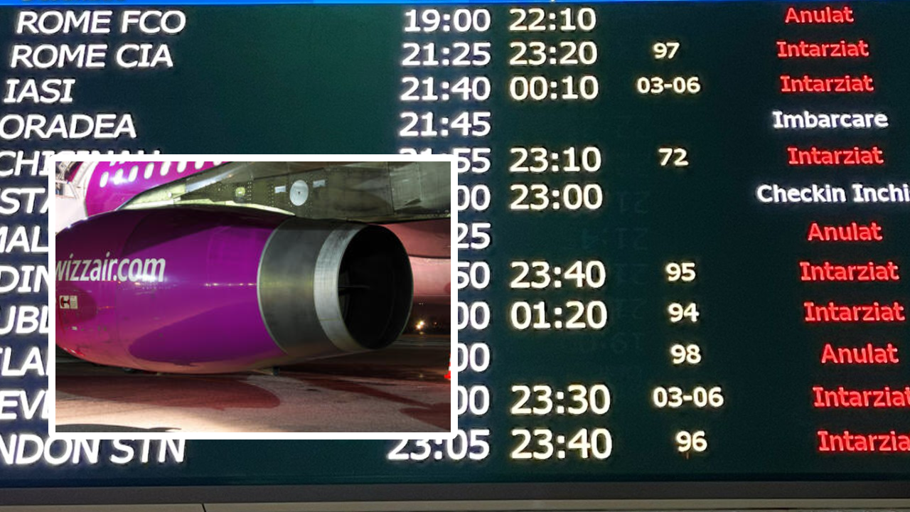 Wizz Air riscă anularea a peste 8.500 de zboruri din cauza problemelor cu motoarele aeronavelor Airbus