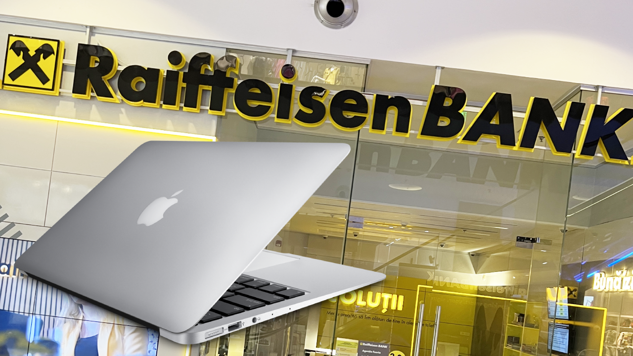 Raiffeisen Bank oferă 100 lei, un MacBook Air și zero comisioane tinerilor sub 25 de ani!