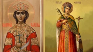 Astăzi este sărbătoarea Sfintei Muceniţe Ecaterina în Calendarul Ortodox, simbolizată prin crucea neagră