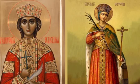 Astăzi este sărbătoarea Sfintei Muceniţe Ecaterina în Calendarul Ortodox, simbolizată prin crucea neagră