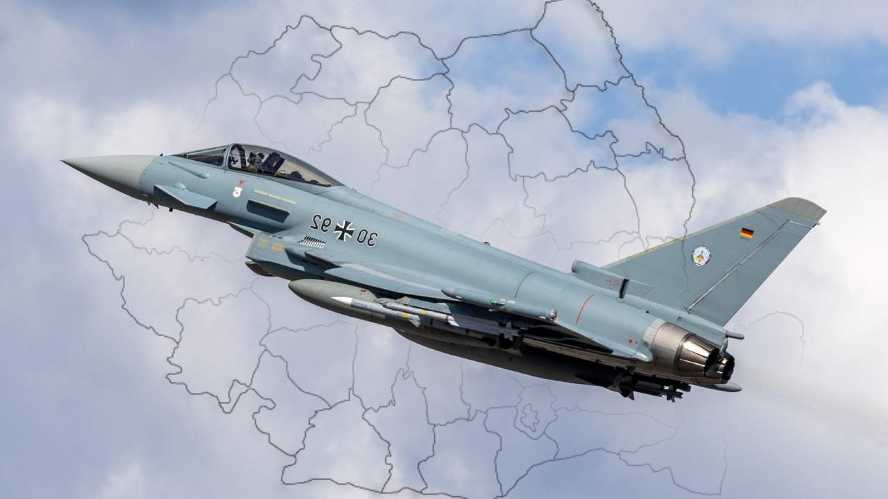 Avioane de luptă Eurofighter în România! Germania întărește frontul estic NATO cu 4 avioane de luptă moderne