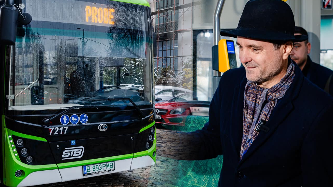 Autobuze electrice în București! Pe ce linii vor începe să circule, anunțul făcut de Nicușor Dan