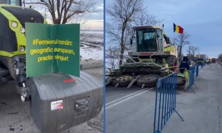 Haos la granița Româno-Ucraineană. Fermierii români au blocat complet trecerea de frontieră. Blocada continuă
