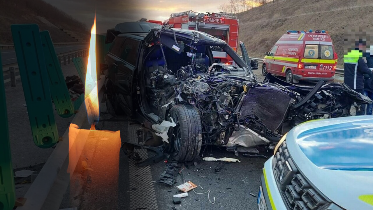 Tragedie pe Autostrada A3! Dezastru rutier în Cluj – Un mort și doi răniți într-un accident șocant