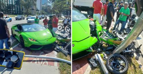 Urmărire nebună în São Paulo: Om de afaceri își distruge Lamborghiniul de jumătate de milion de euro