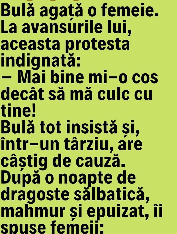 Bulă agață o femeie. La avansurile lui, aceasta protesta indignată: