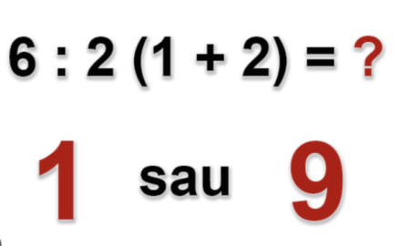 Controversă globală în jurul unei probleme de matematică de gimnaziu: 6÷2(1+2) = 1 sau 9?