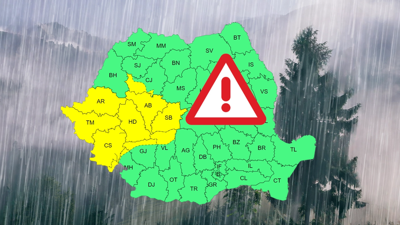 Prognoză meteo ANM de ultimă oră pentru cei de la munte! Va fi jale începând de prânz și până mâine, ploi și vânt cu descărcări